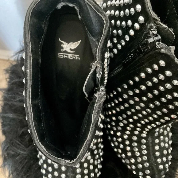 SHIEKH STUDDED WEDGE SHOES - Picture 6 of 8